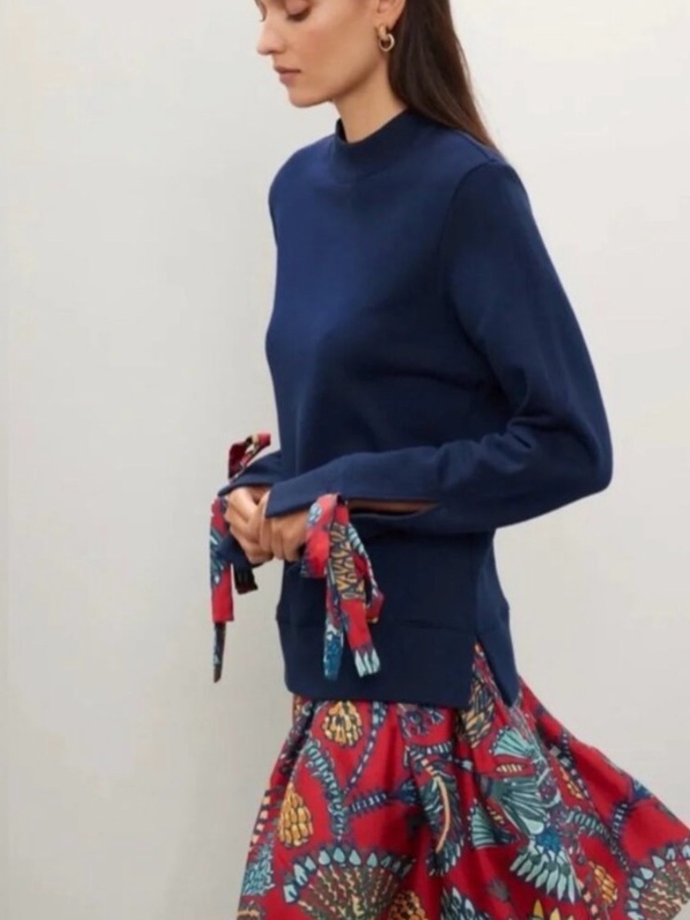 NWT La DoubleJ Mixed media sweatshirt Sweater - Picture 14 of 16